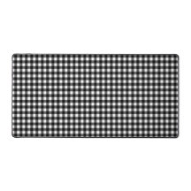 Zwart-wit buffelpatroon bureau mat