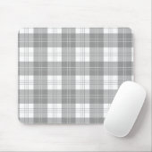 Zwart-wit buffelplaid muismat (Met muis)