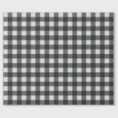 Zwart-wit buffels met inlooppapier cadeaupapier (Vlak)