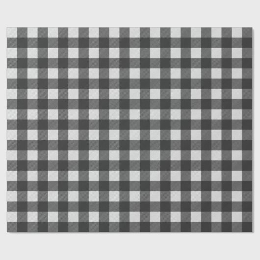 Zwart-wit buffels met inlooppapier cadeaupapier (Vlak)