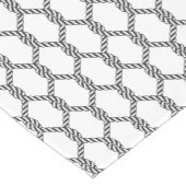 Zwart-wit buikpatroon korte tafelloper (Hoek)