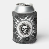 Zwart-wit buitencamouflage Fisherman Hunter Blikjeskoeler (Blikje Achterkant)