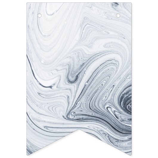 Zwart Wit Buitenruimte Astronaut Verjaardagsbanner Vlaggetjes (Eerste vlag)