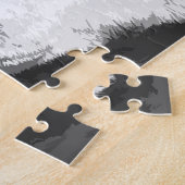 Zwart-wit Bull terrier Legpuzzel (Zijkant)