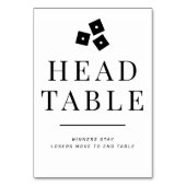 Zwart-wit Bunco Head Kaart (Achterkant)