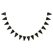 Zwart-wit Bunting Bruiloft Gouden Stippen Vlaggetjes (Alle)