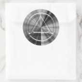 Zwart-wit Burst Recovery Sobriety Sticker (Tas)