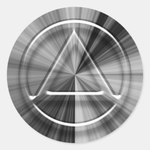 Zwart-wit Burst Recovery Sobriety Sticker