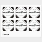 Zwart-wit Business Dank u Sticker (Vel)