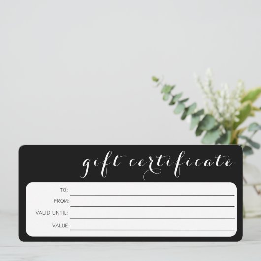 ZWART WIT BUSINESS LOGO BEDRIJF CADEAUBON (Staand voorkant)