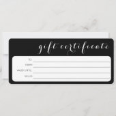 ZWART WIT BUSINESS LOGO BEDRIJF CADEAUBON (Voorkant)