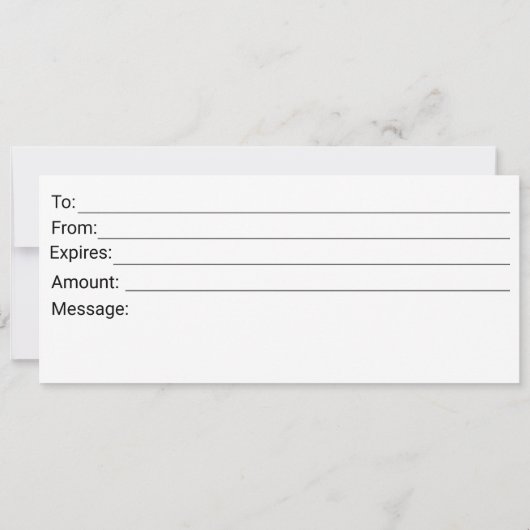 ZWART-WIT BUSINESS LOGO CADEAUBON (Achterkant)