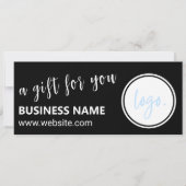 ZWART-WIT BUSINESS LOGO CADEAUBON (Voorkant)