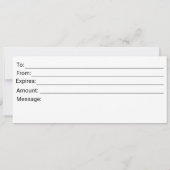 ZWART WIT BUSINESS LOGO FLOWER CADEAUBON (Achterkant)