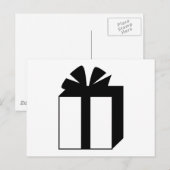 Zwart-wit Cadeau Briefkaart (Voorkant / Achterkant)