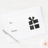 Zwart-wit cadeau labels (Envelop)