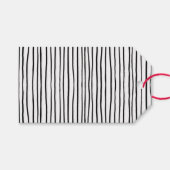 Zwart-wit Cadeaulabel (Voorkant (Horizontaal))