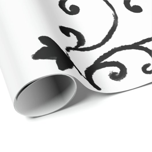 Zwart-wit Cadeaupapier (Rol Hoek)