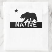 Zwart wit Californië native state beer stickers (Tas)