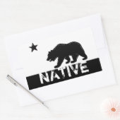 Zwart wit Californië native state beer stickers (Envelop)