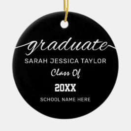 Zwart Wit Calligrafie Schrift Afstudeerfoto Keramisch Ornament