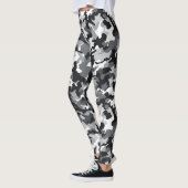 Zwart-wit Camo ontwerp leggings (Links)