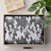 Zwart-Wit Camo Tissuepapier (Geschenk)