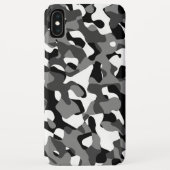 Zwart-wit Camouflage afdrukpatroon Case-Mate iPhone Case (Achterkant)