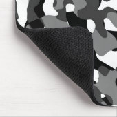 Zwart-wit Camouflage afdrukpatroon Muismat (Hoek)