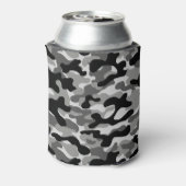 Zwart-Wit Camouflage Blikjeskoeler (Blikje Achterkant)