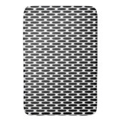 Zwart-wit Camouflage Net Patronen Stijlvol Badmat (Voorkant Verticaal)