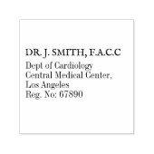 Zwart-wit Cardiologie Dokter Adres Zelfinktende Stempel (Design)