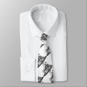 Zwart-wit carnaval Theme Stropdas (Gebonden)