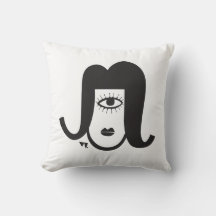 Zwart-wit Cartoon Mod Geïllustreerd