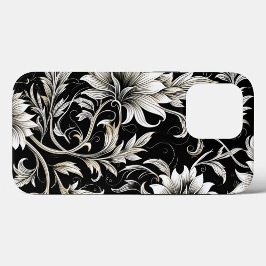  zwart-wit Case-Mate iPhone case (Achterkant (horizontaal))