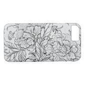 zwart-wit Case-Mate iPhone case (Achterkant (Horizontaal))