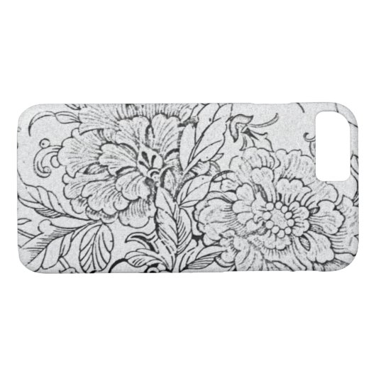 zwart-wit Case-Mate iPhone case (Achterkant (Horizontaal))