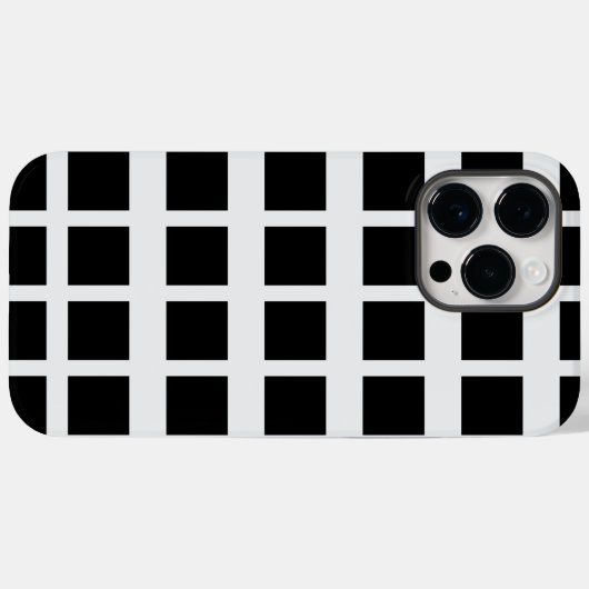 Zwart/Wit Case-Mate iPhone Case (Achterkant (horizontaal))