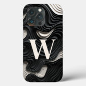  zwart-wit Case-Mate iPhone case (Achterkant)