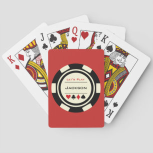 Zwart Wit Casino Poker Chip Custom Pokerkaarten