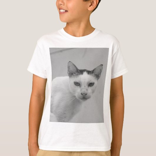 Zwart-wit - Cat 02 T-shirt (Voorkant)