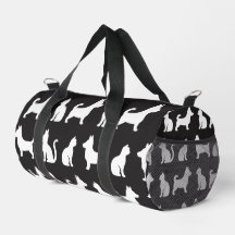Zwart-wit Cat Corgi Pattern Pet Lovers Schattige
