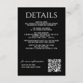 Zwart & Wit Celestial Informatiekaartje (Voorkant)