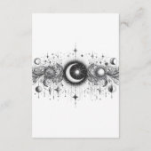 Zwart & Wit Celestial Informatiekaartje (Achterkant)