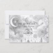 Zwart Wit Celestial Moon Dreamcatcher (Achterkant)