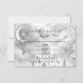 Zwart-wit Celestial Moon Response Kaart (Achterkant)