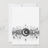 Zwart & Wit Celestial Save The Date (Achterkant)