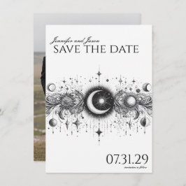 Zwart & Wit Celestial Save The Date