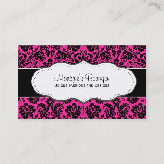 Zwart-wit  chassis met rand visitekaartje (Voorkant)