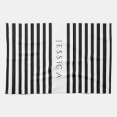 Zwart-wit chassis met strips theedoek (Horizontaal)